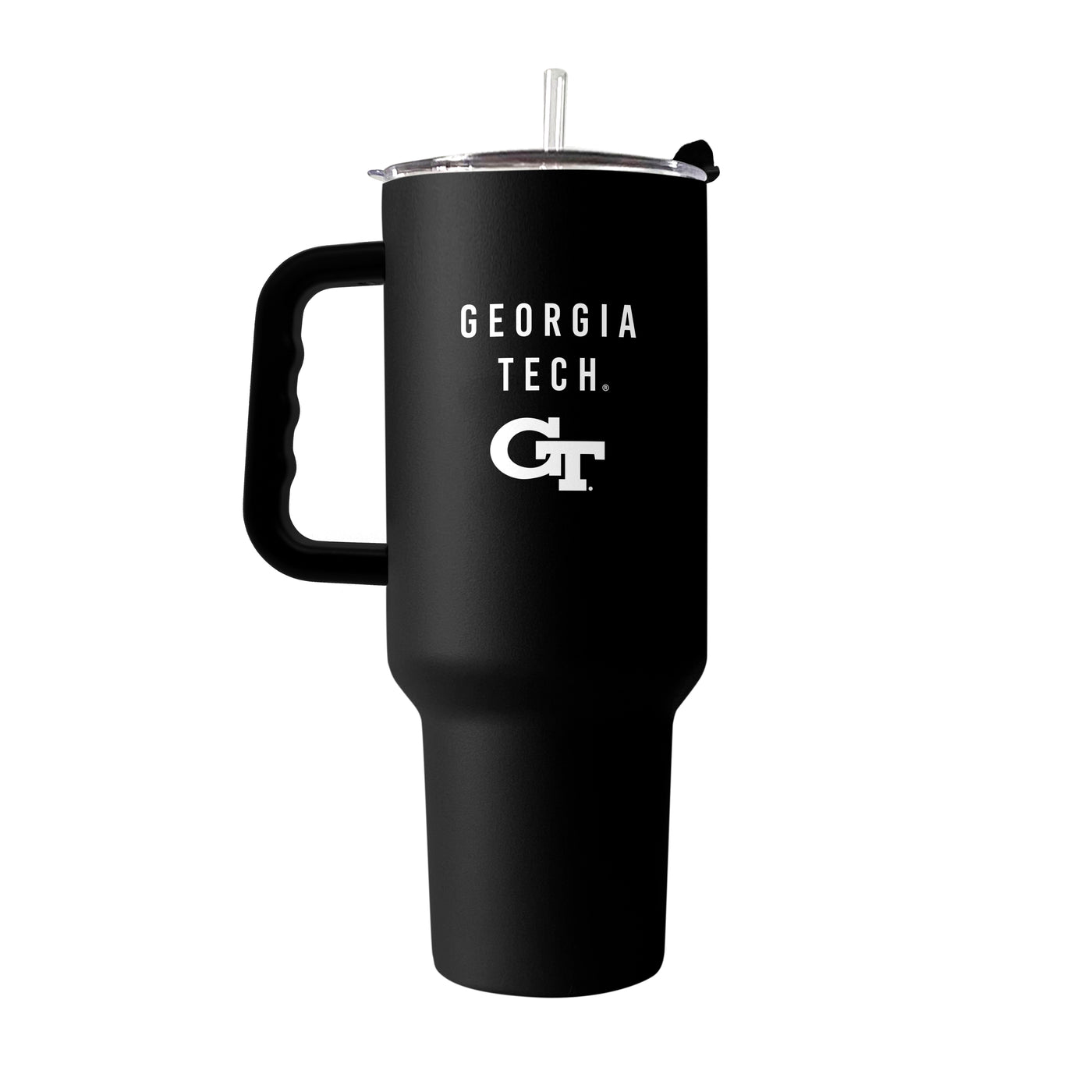Georgia Tech 40oz Black Tonal Powder Coat Tumbler