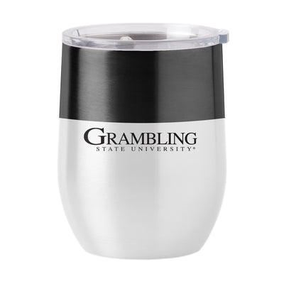 Grambling State Colorblock 16oz Stainless Curved Beverage