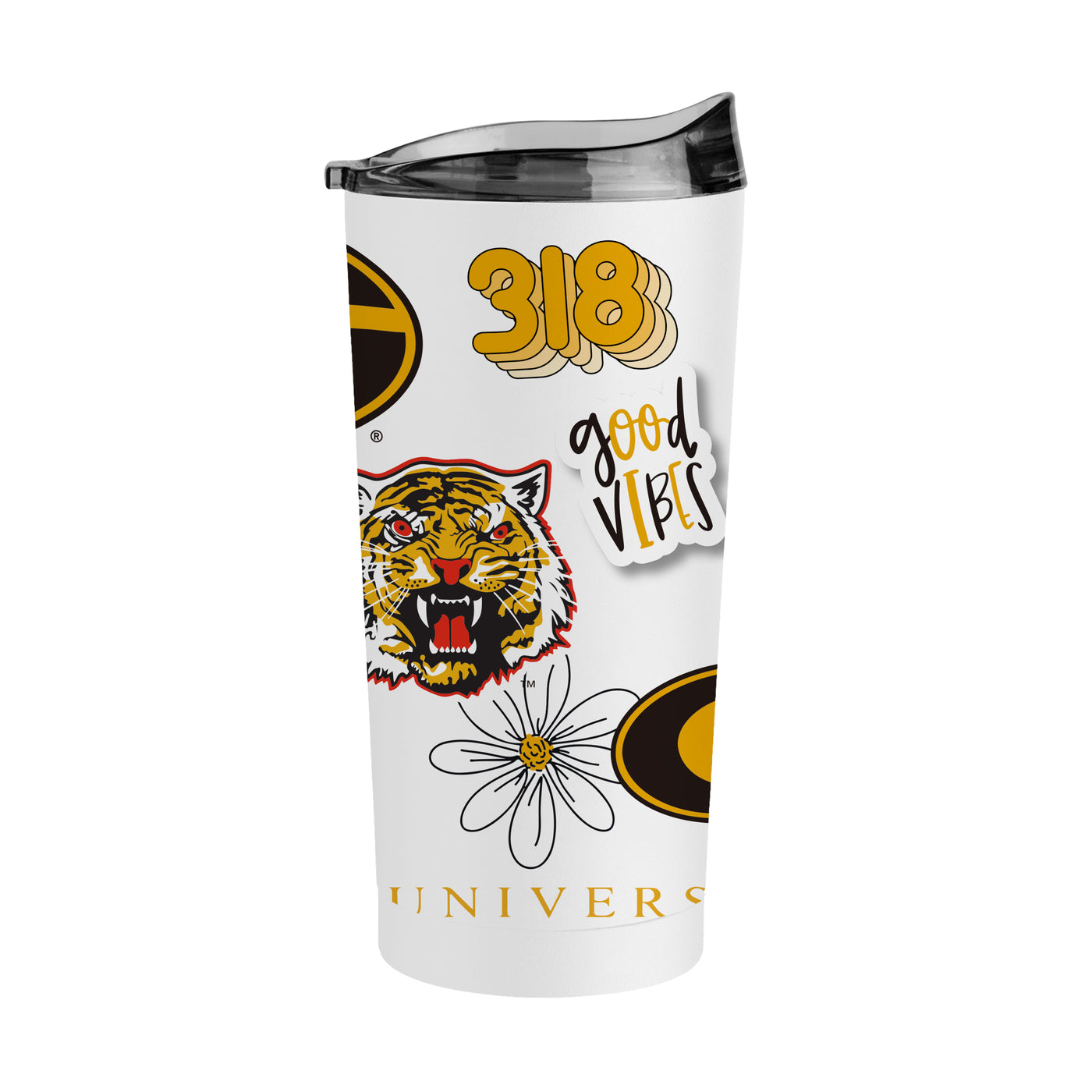Grambling State 20oz Native Powder Coat Tumbler - Logo Brands
