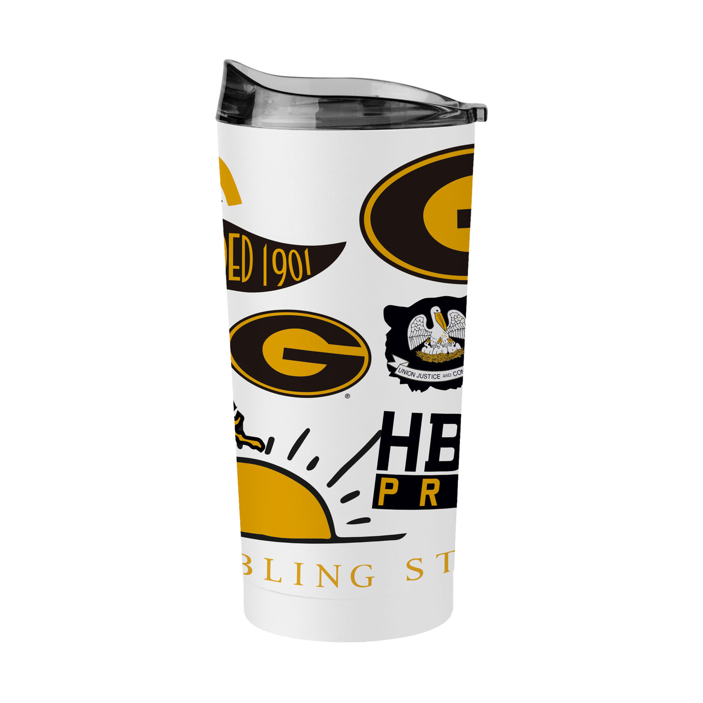 Grambling State 20oz Native Powder Coat Tumbler - Logo Brands