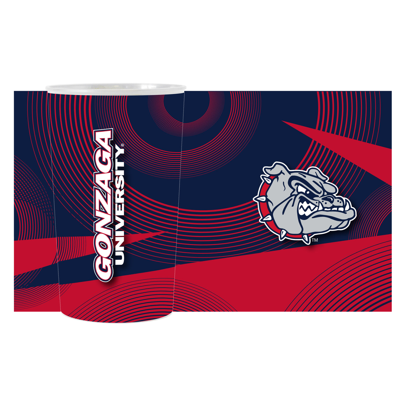 Gonzaga Geometric Hardwall Cup 4 Pack