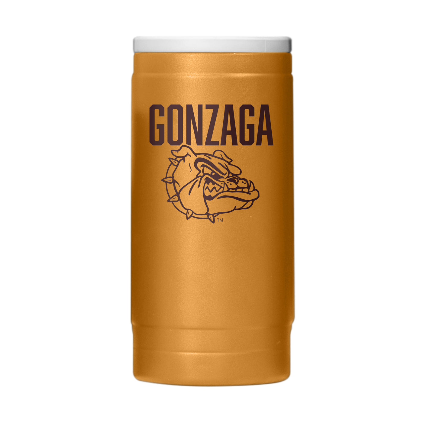 Gonzaga 12oz Oak Huddle Powdercoat SlimCan Coolie