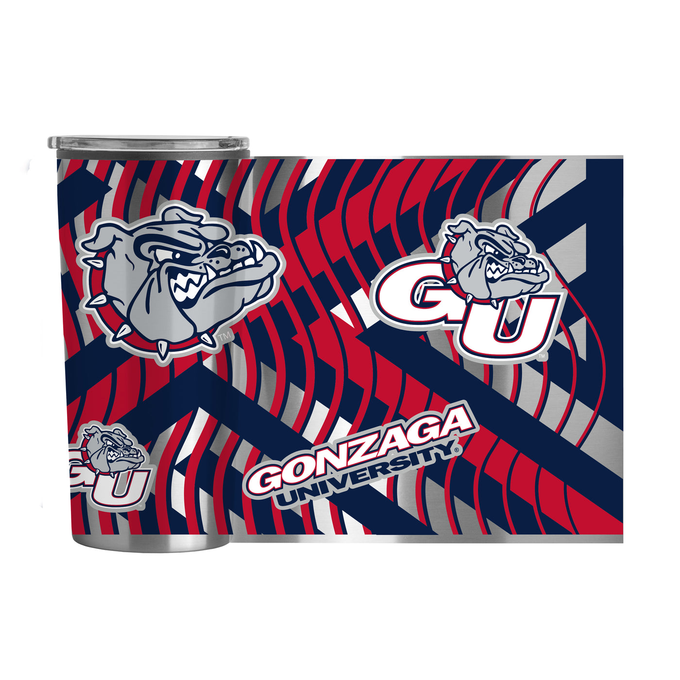 Gonzaga Flex 20oz Plastic Wall Stainless Tumbler
