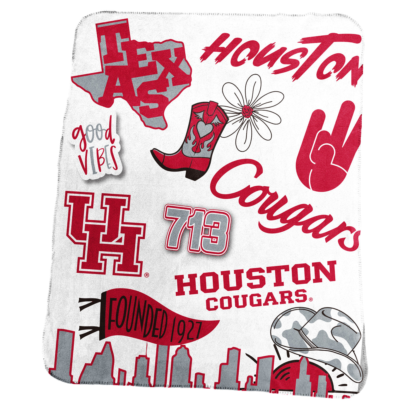 Houston Classic Native Fleece Throw