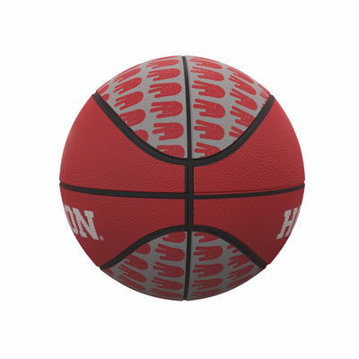 Houston Repeating Logo Mini-Size Rubber Basketball