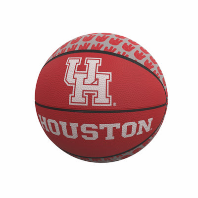 Houston Repeating Logo Mini-Size Rubber Basketball