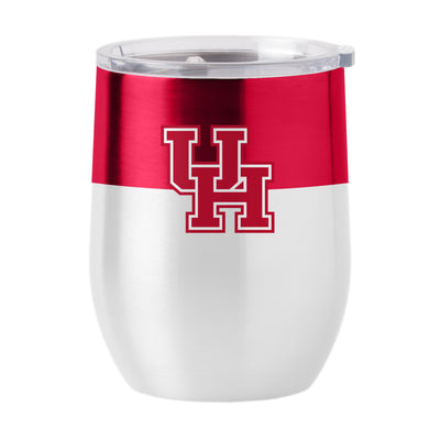 Houston Colorblock 16oz Stainless Curved Beverage