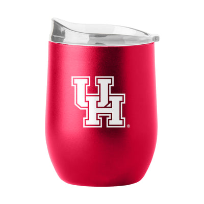 Houston 16oz Flipside Powder Coat Curved Bev - Logo Brands