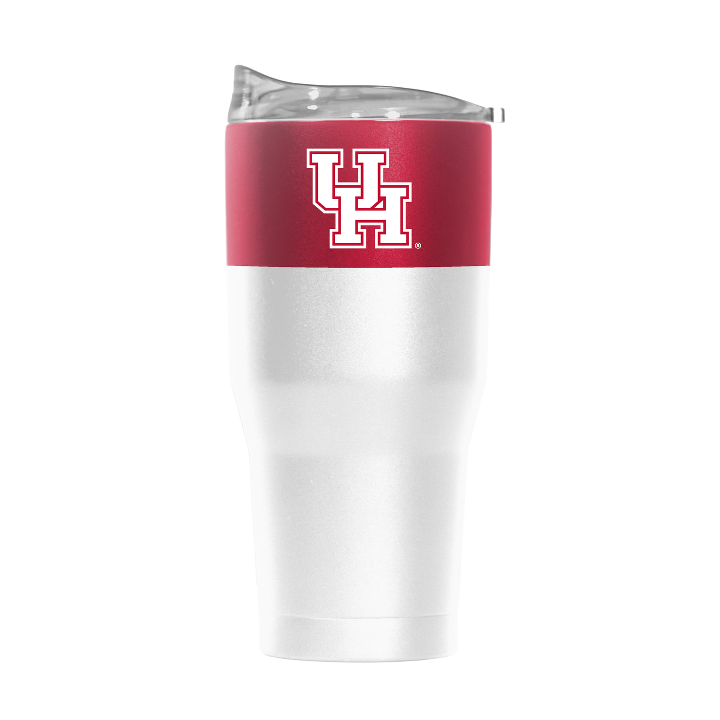 Houston 30oz Colorblock White Powder Coat Tumbler