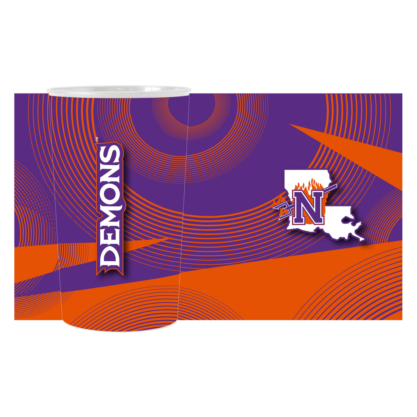 Northwestern State Geometric Hardwall Cup 4 Pack
