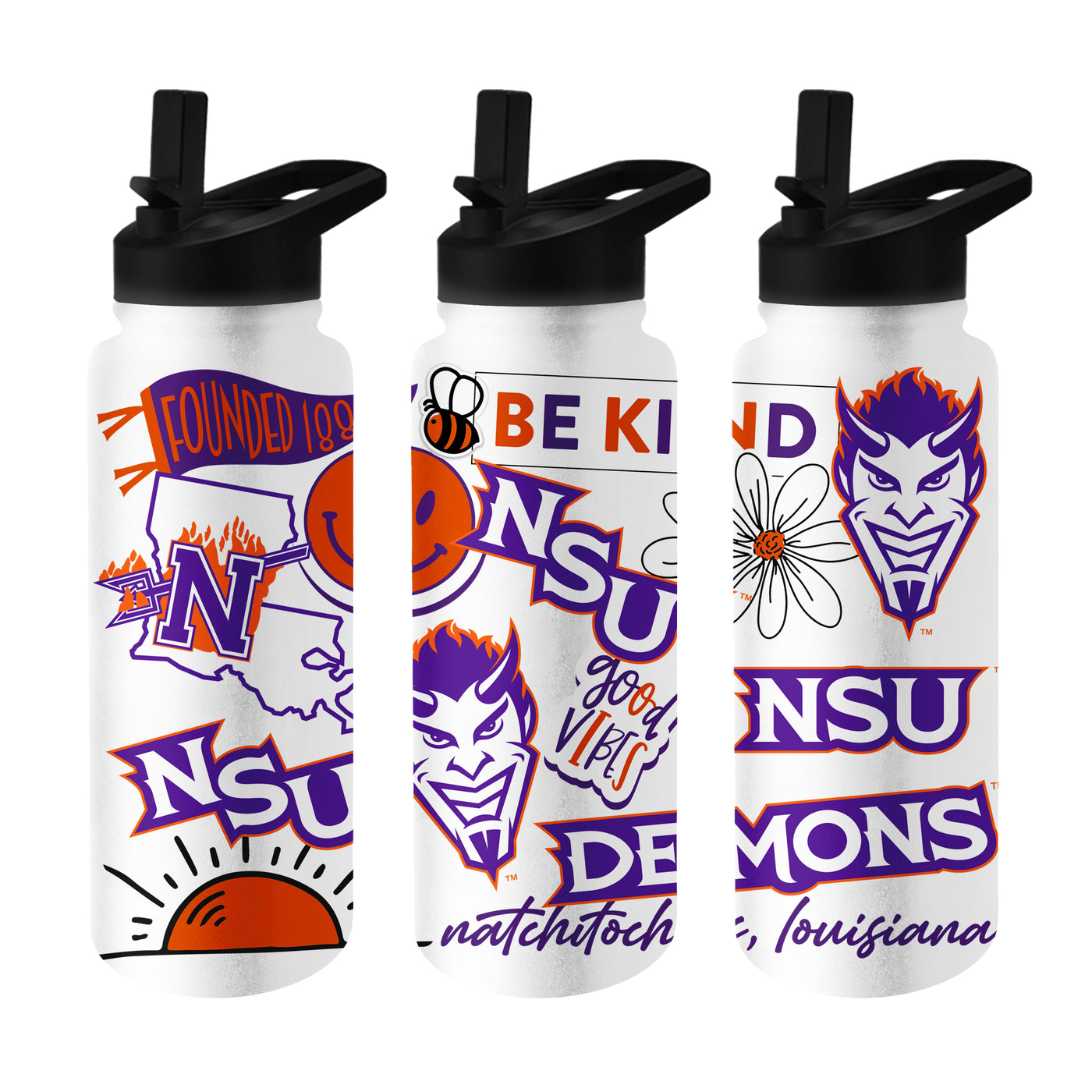 Northwestern State 34oz Native Quencher Bottle