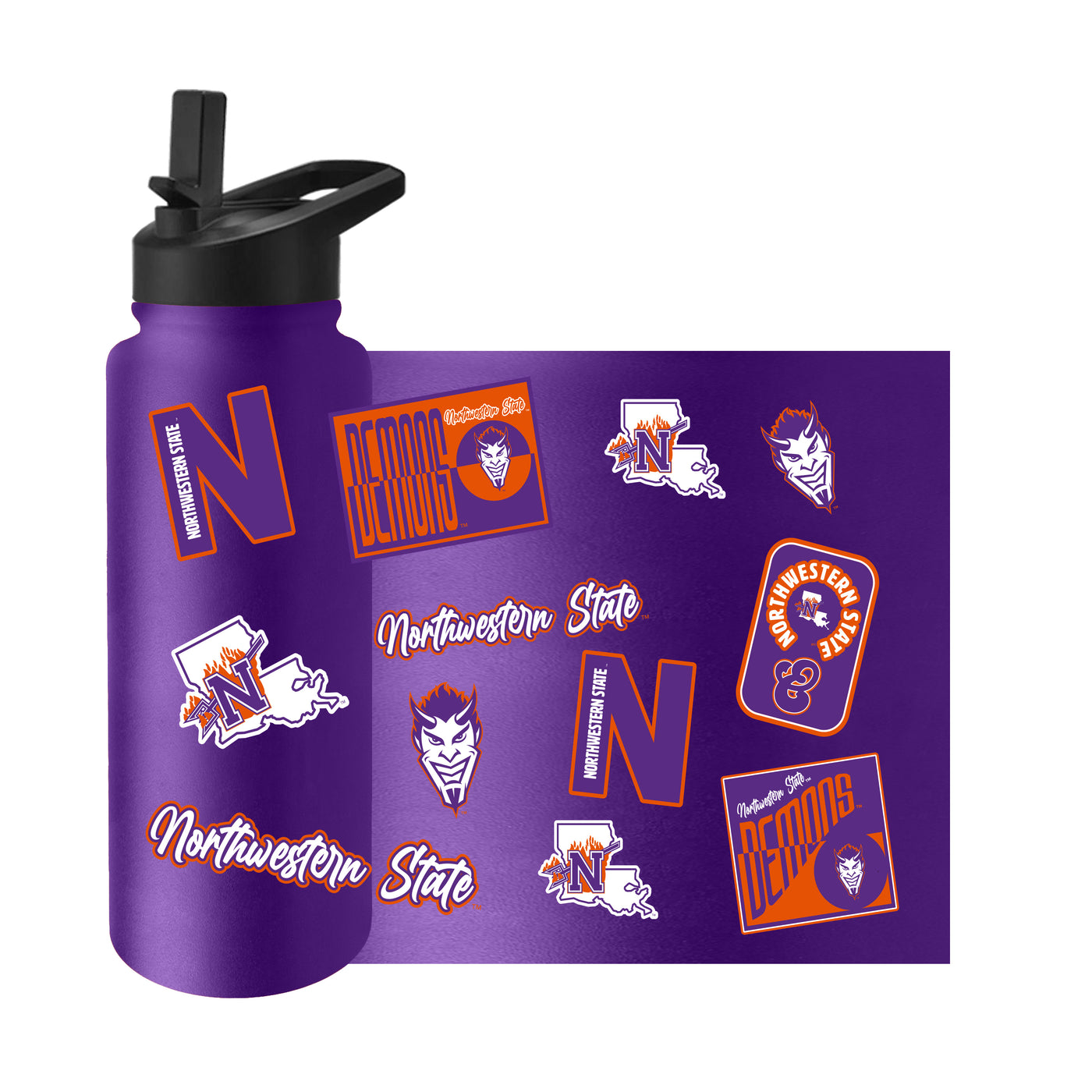 Northwestern State 34oz Dreamweave Quencher Bottle