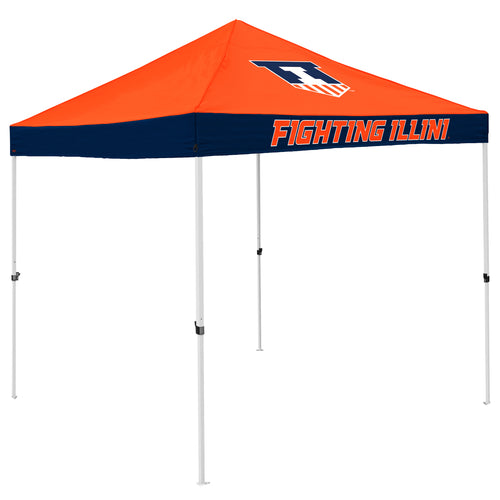 Illinois Economy Canopy shelter by Logo Brands, featuring a sturdy frame and fabric cover, ideal for outdoor events and shade.