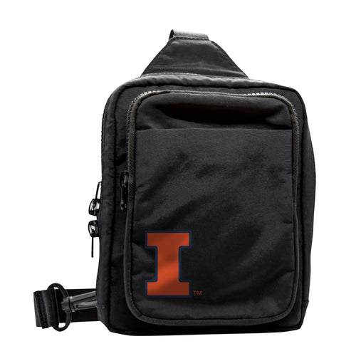 Illinois Dash Pack bags by Logo Brands, featuring compact storage with multiple compartments, ideal for organizing essentials.