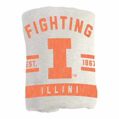 Illinois Sublimated Sweatshirt Blanket