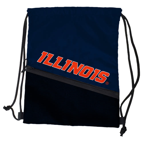 Illinois Tilt Backsack bag by Logo Brands featuring adjustable straps and durable fabric for sports and casual use.