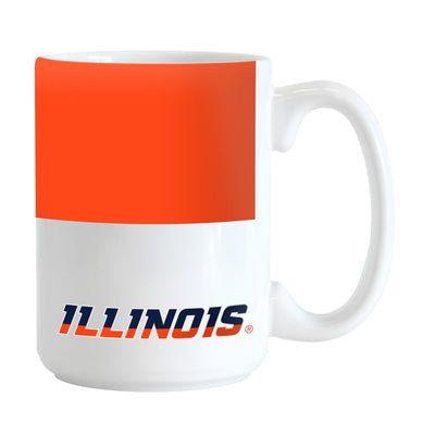Illinois 15oz Colorblock Sublimated Mug