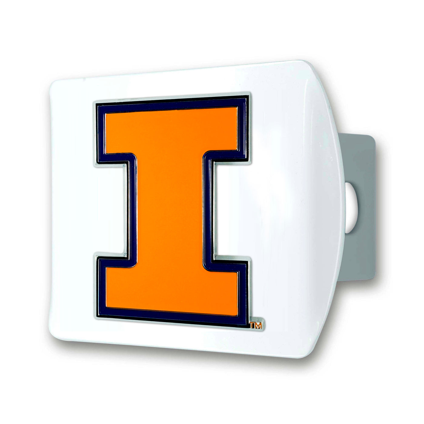 University of Illinois Color on White Hitch Cover