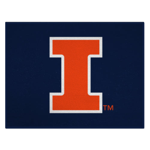 University of Illinois All-Star Mat by Logo Brands, featuring the school's logo and colors, perfect for display or use.