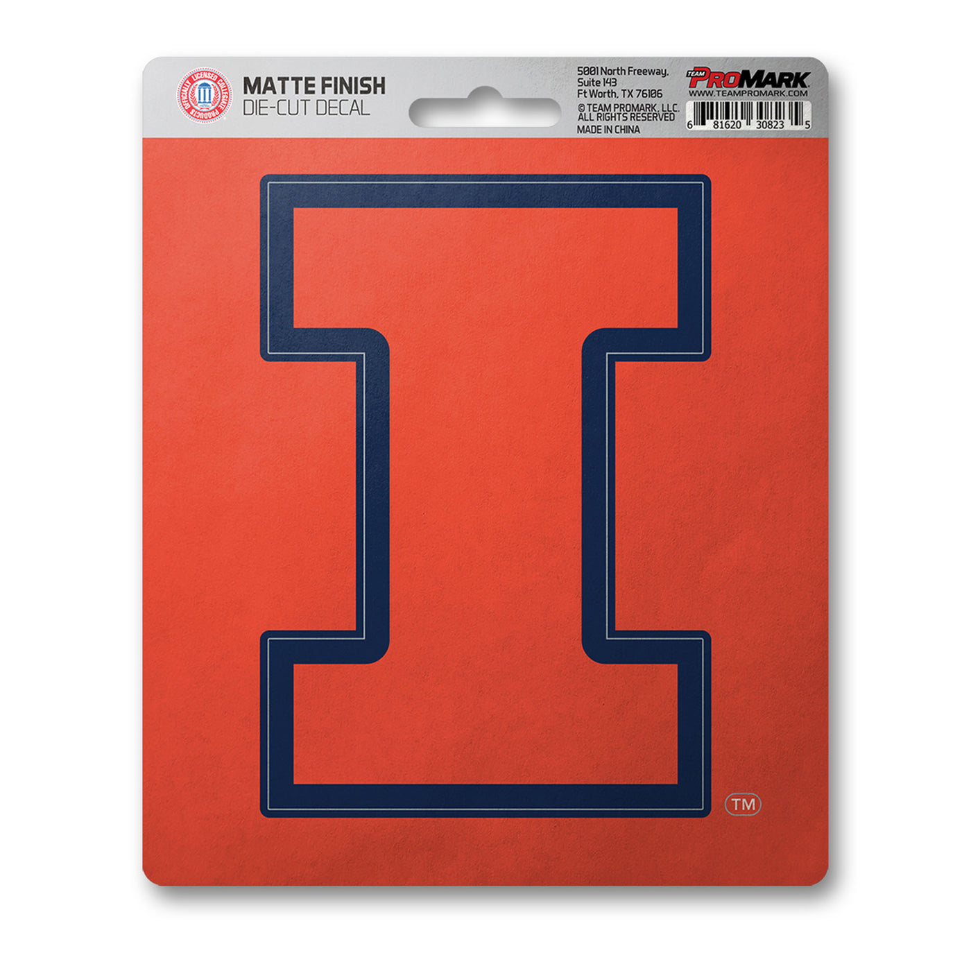 University of Illinois Matte Decal