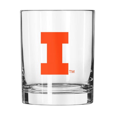 Illinois 14oz Gameday Rocks Glass