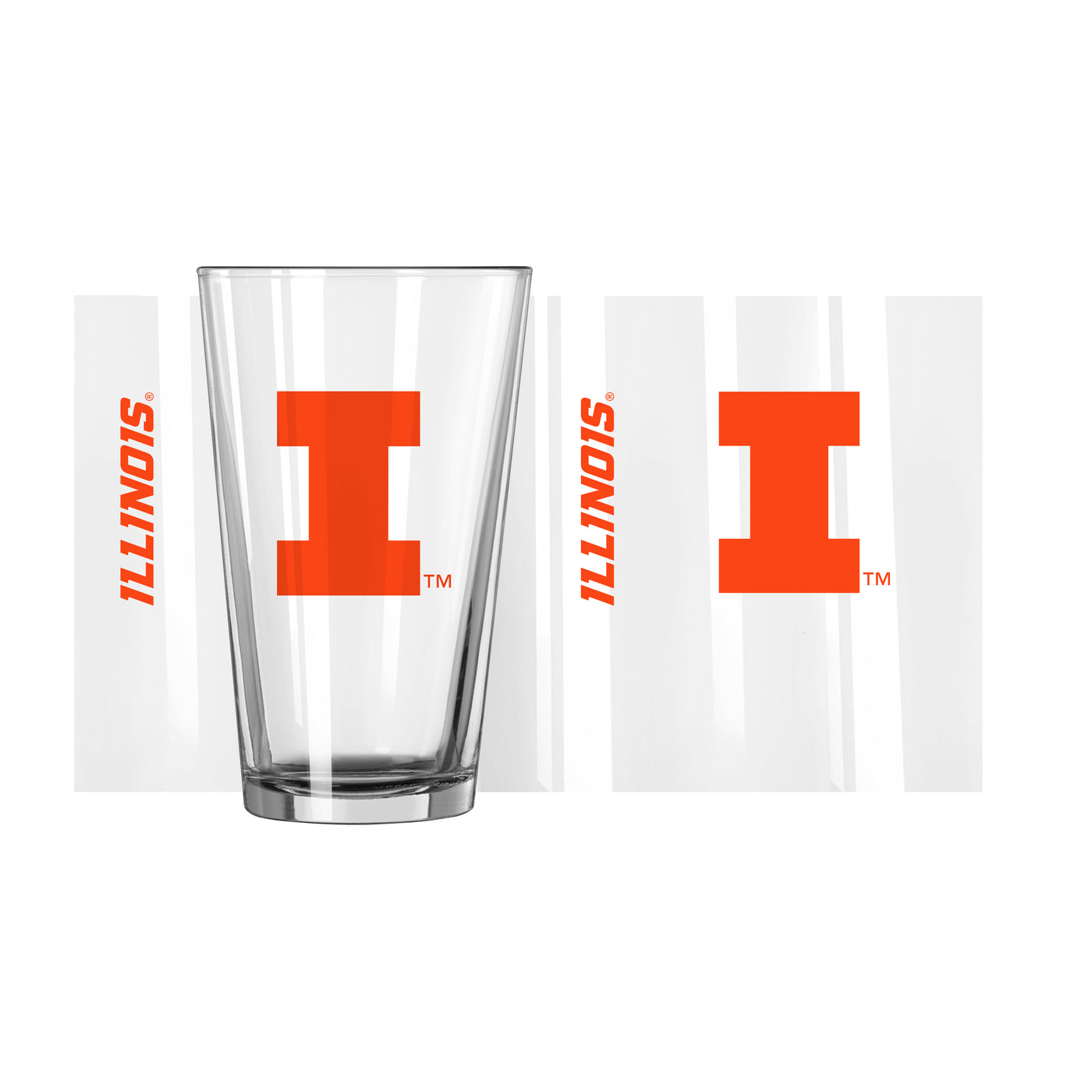 Illinois 16oz Gameday Pint Glass - Logo Brands