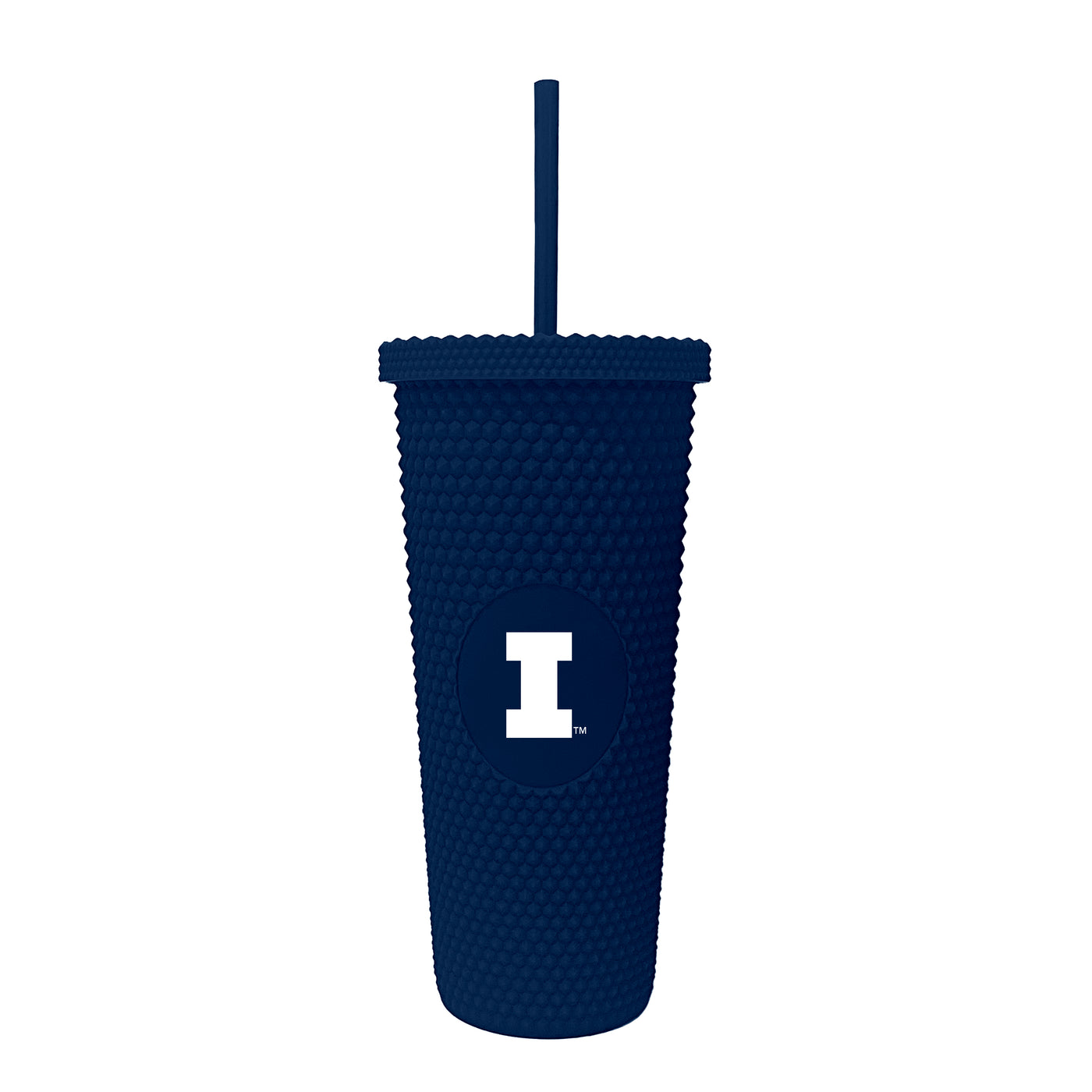 Illinois Navy 24oz Studded Tumbler