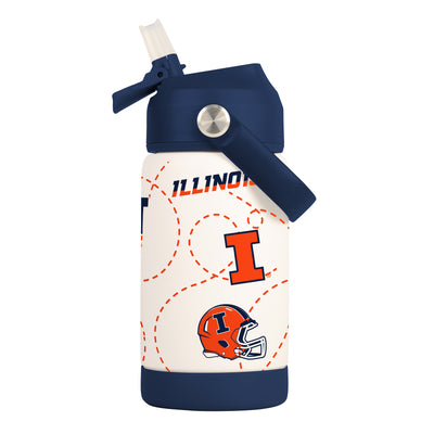 Illinois 12oz Mascot SS Kids Bottle