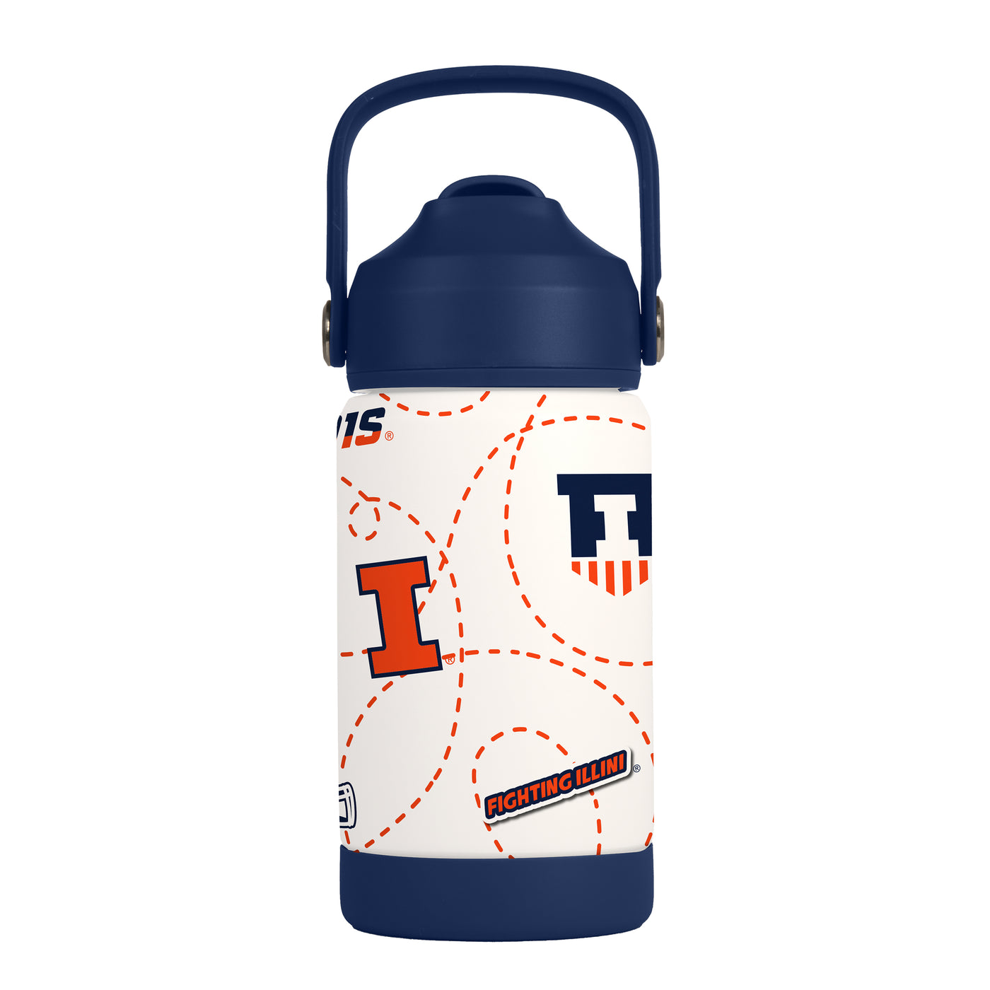 Illinois 12oz Mascot SS Kids Bottle