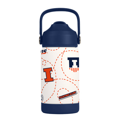 Illinois 12oz Mascot SS Kids Bottle