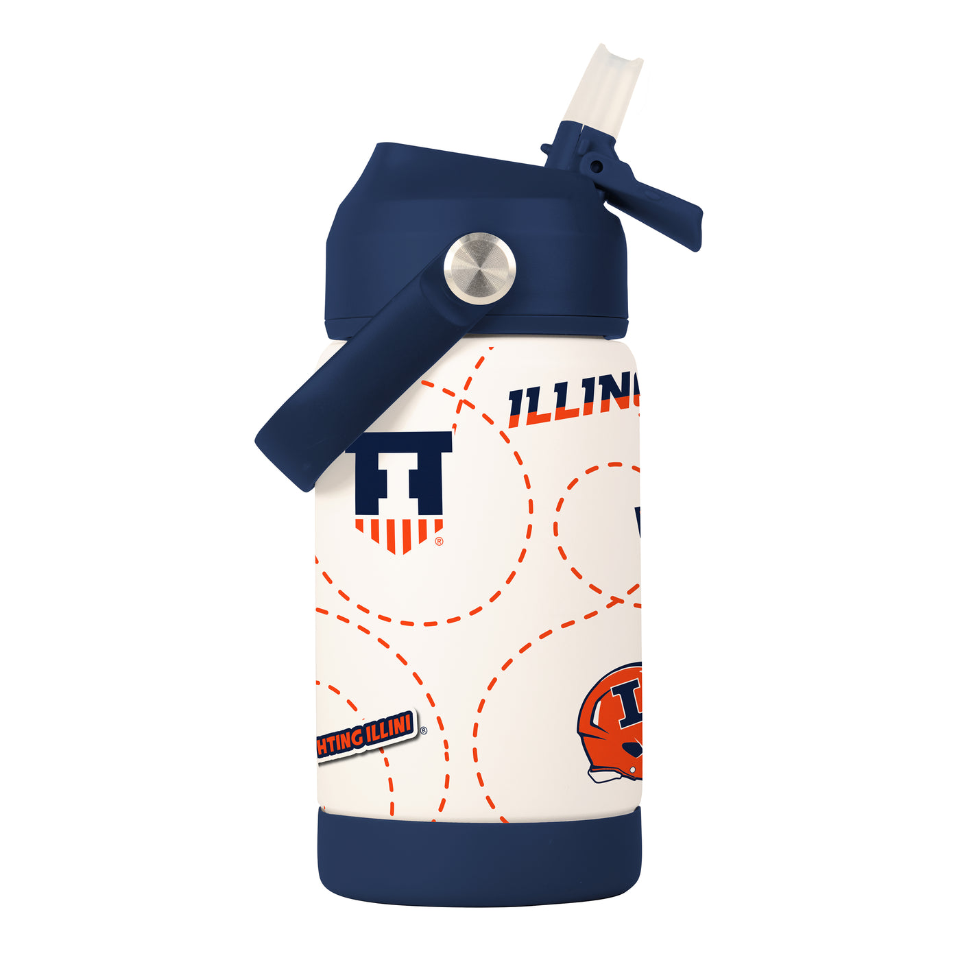 Illinois 12oz Mascot SS Kids Bottle