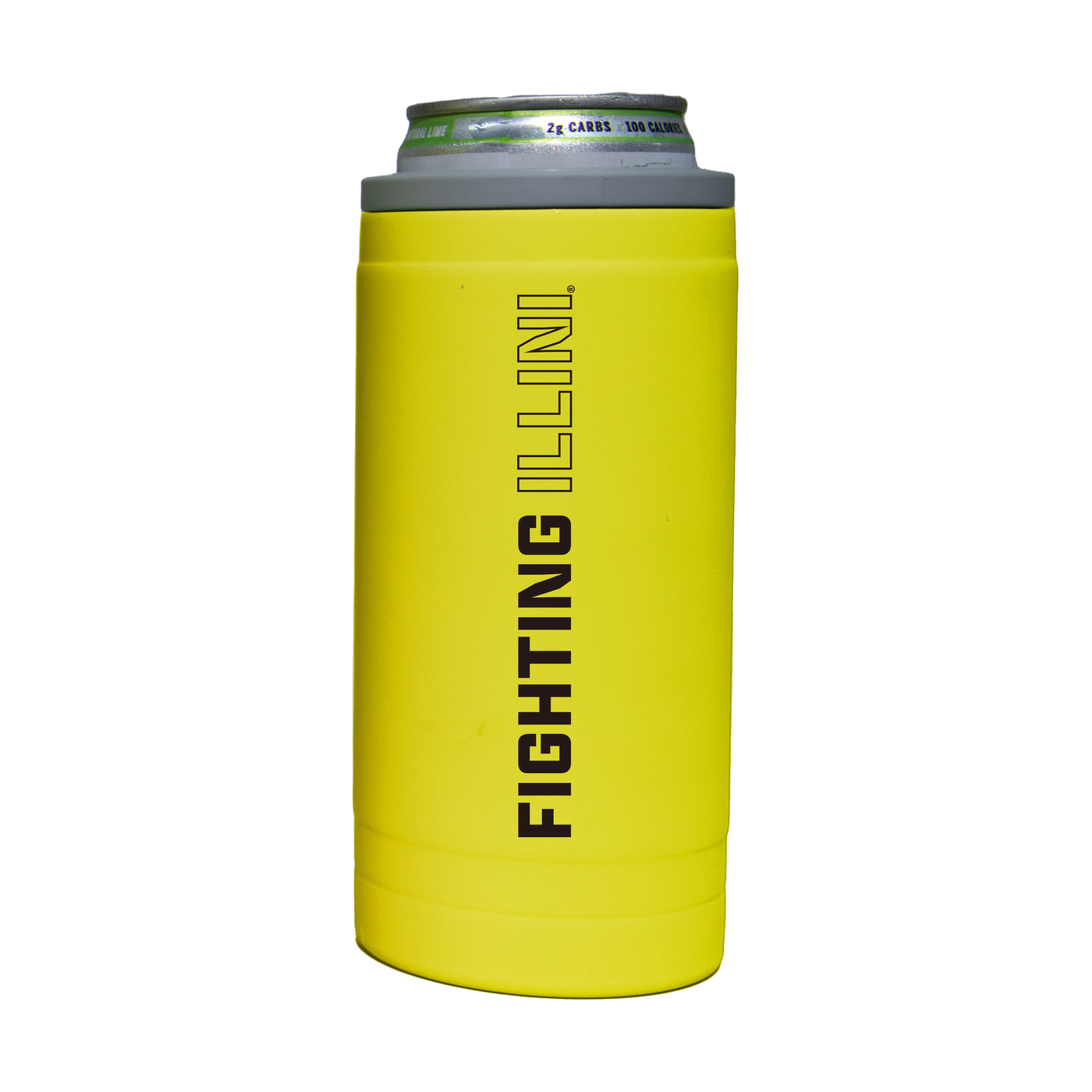 Illinois 12oz Cru Stacked Soft Touch Slim Coolie