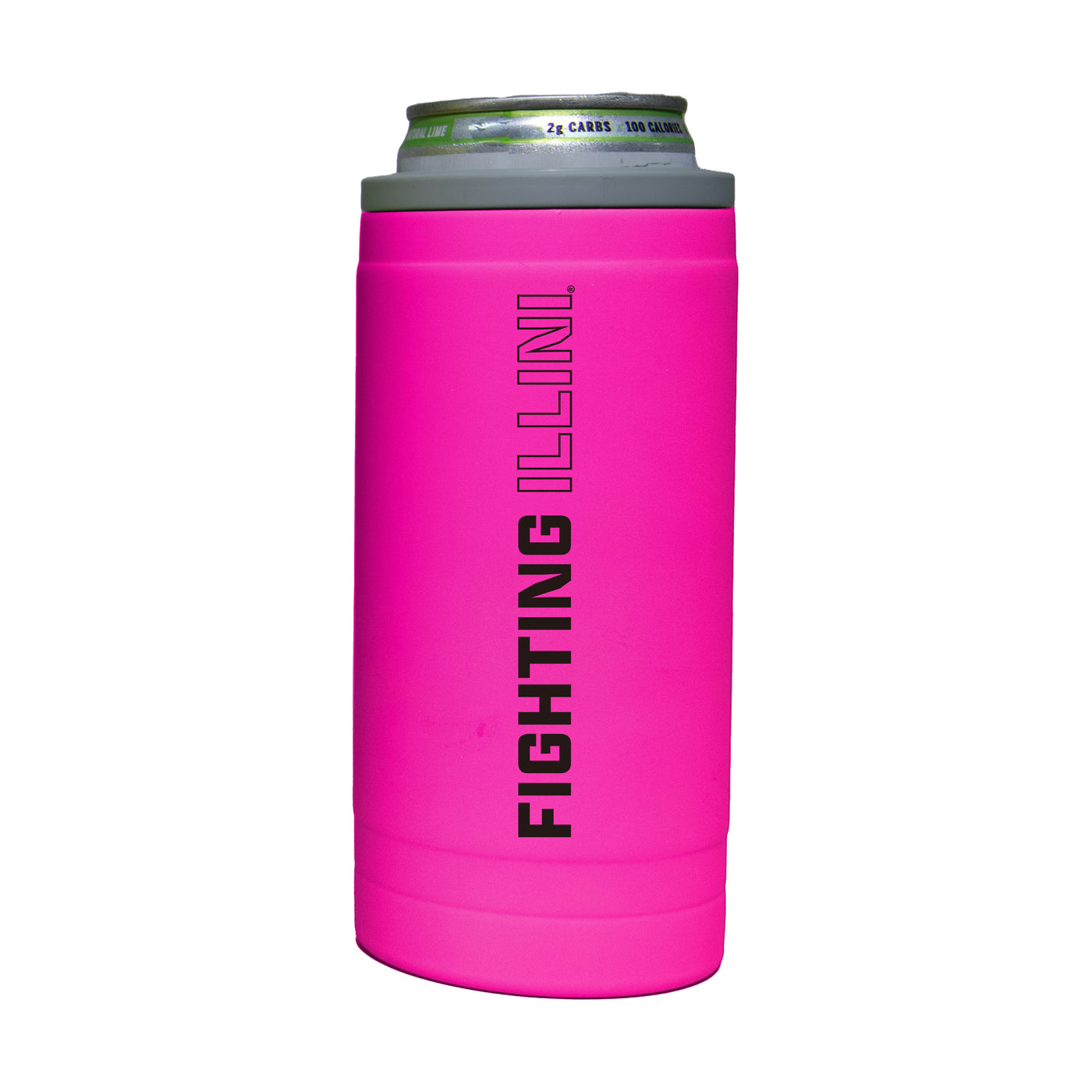 Illinois 12oz Electric Stacked Soft Touch Slim Coolie