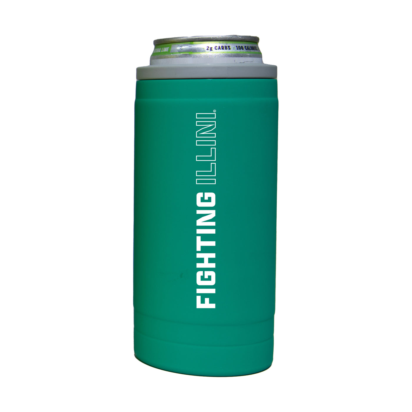 Illinois 12oz Optic Stacked Soft Touch Slim Coolie