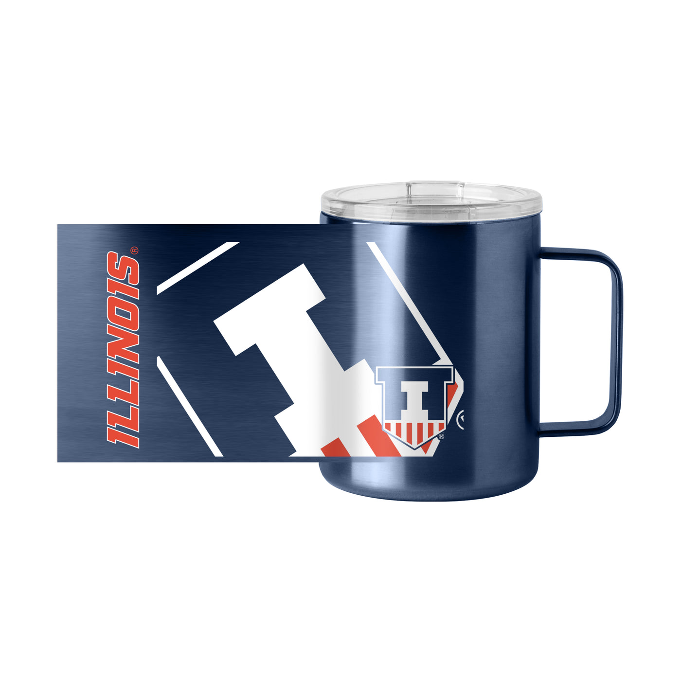 Illinois 15oz Hype Navy Stainless Steel Mug