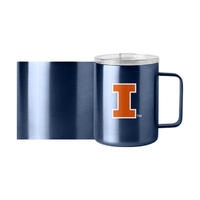 Illinois Navy 15oz Swagger Stainless Steel Mug