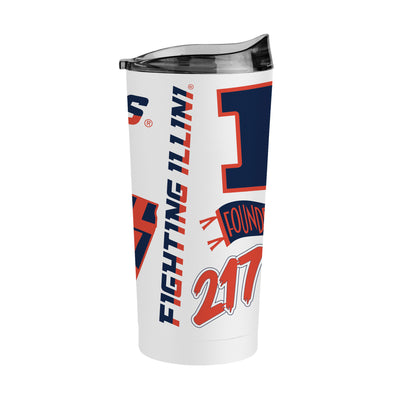 Illinois 20oz Native Powder Coat Tumbler