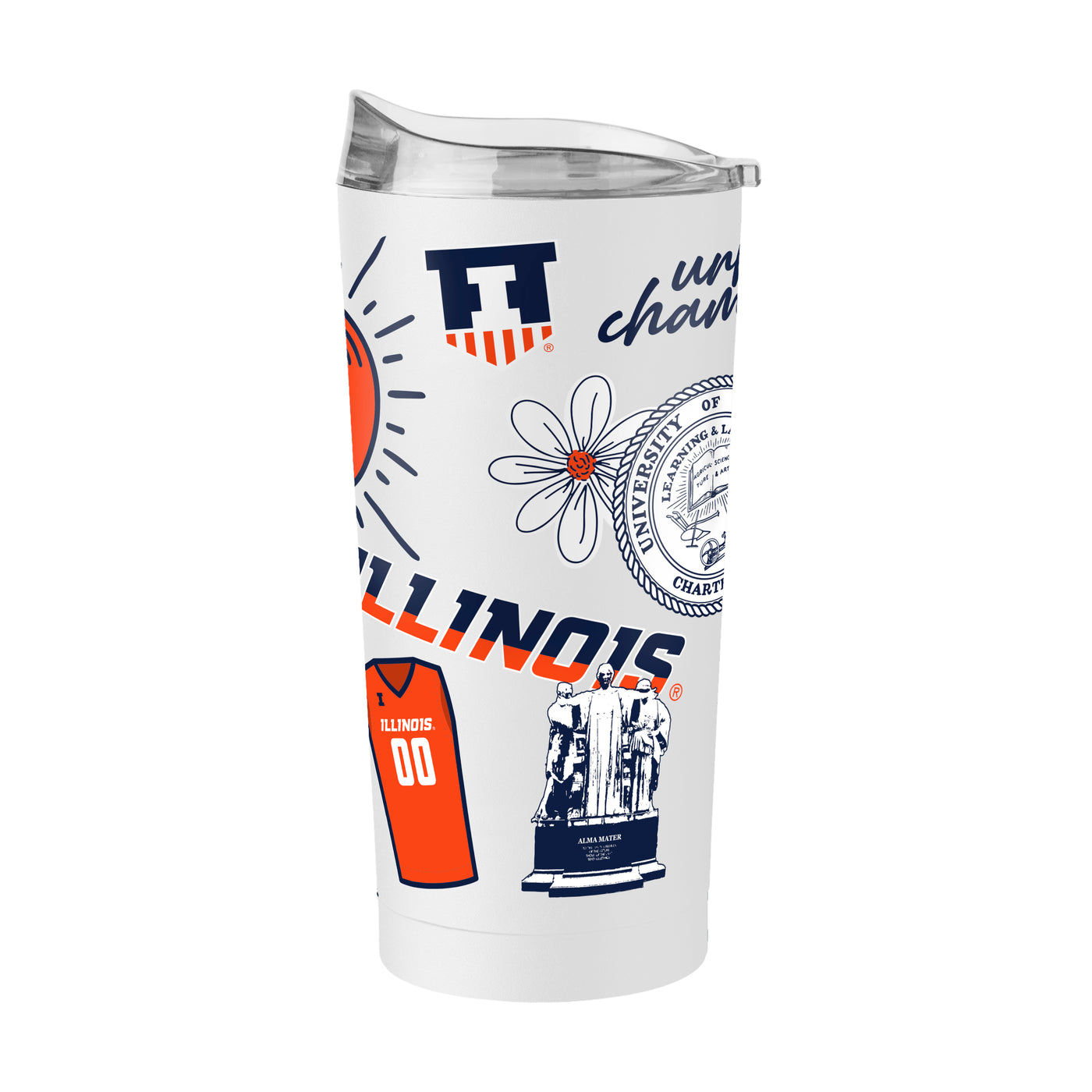 Illinois 20oz Alternate Native Powder Coat Tumbler