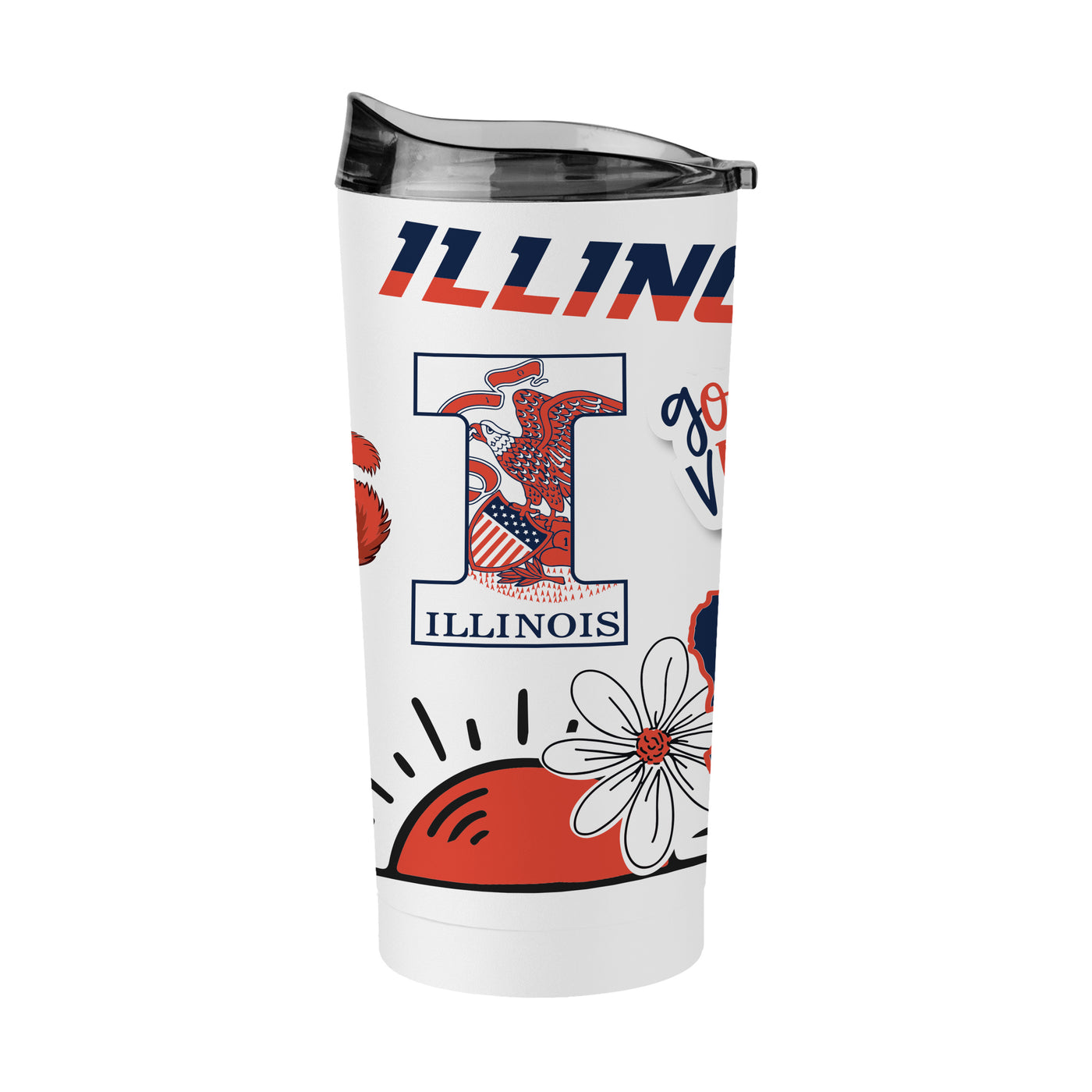 Illinois 20oz Native Powder Coat Tumbler
