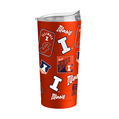 Illinois 20oz Dreamweave Powder Coat Tumbler