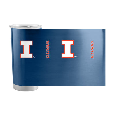 Illinois 20oz Gameday Stainless Steel Tumbler