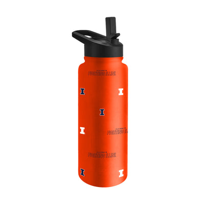 Illinois 34oz Step And Repeat Quencher Bottle