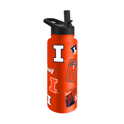 Illinois 34oz Dreamweave Quencher Bottle