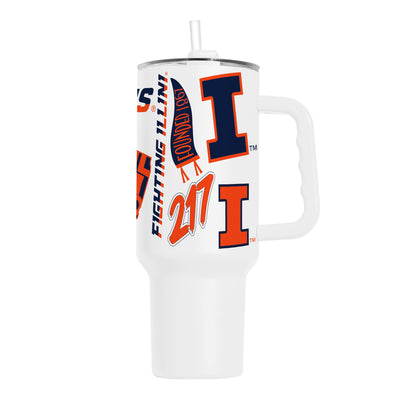 Illinois 40oz Native Powder Coat Tumbler