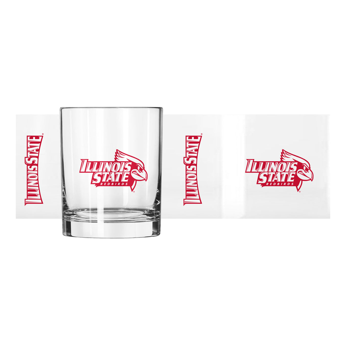 Illinois State 14oz Gameday Rocks Glass