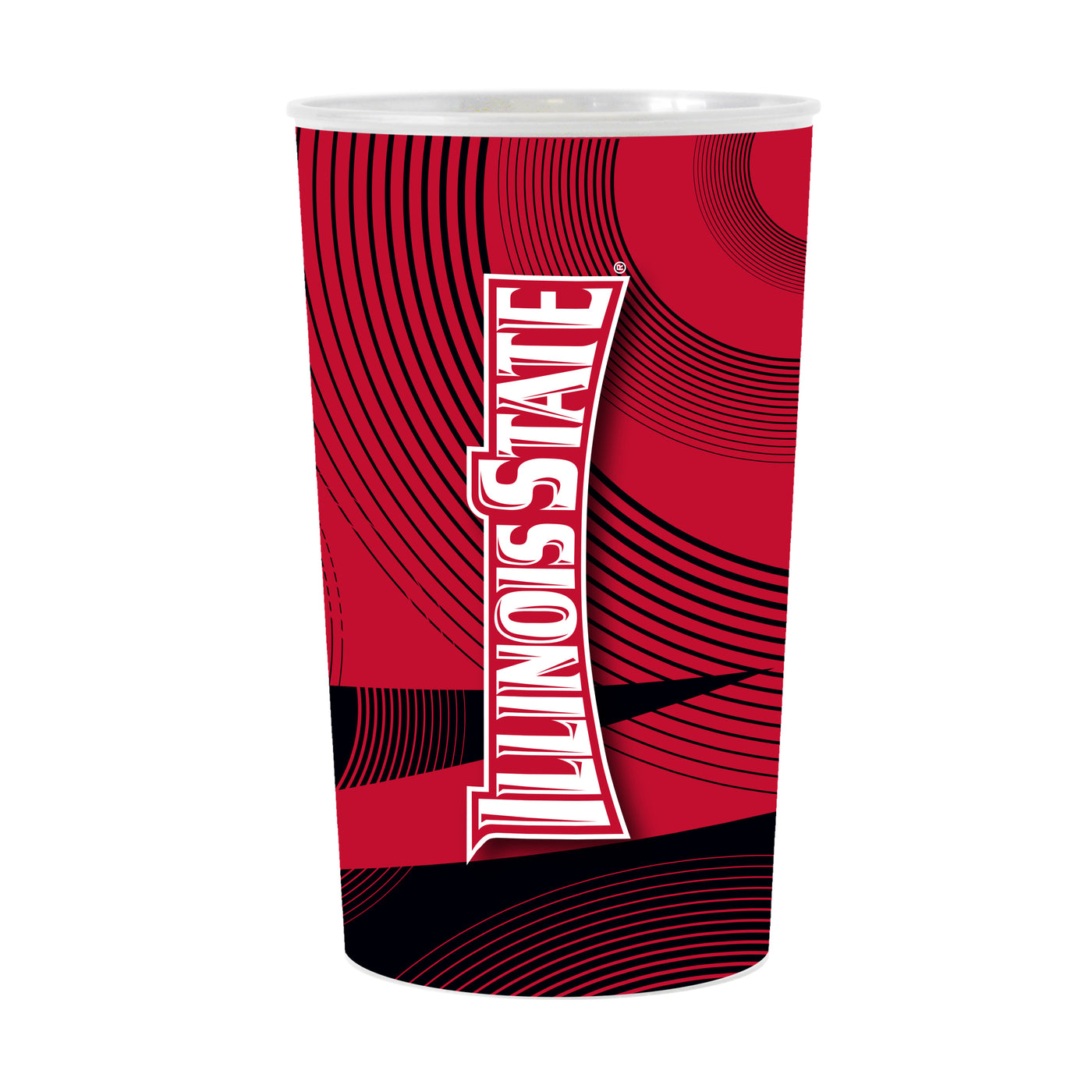IL State Geo Pattern 4-Pack Hardwall Cup