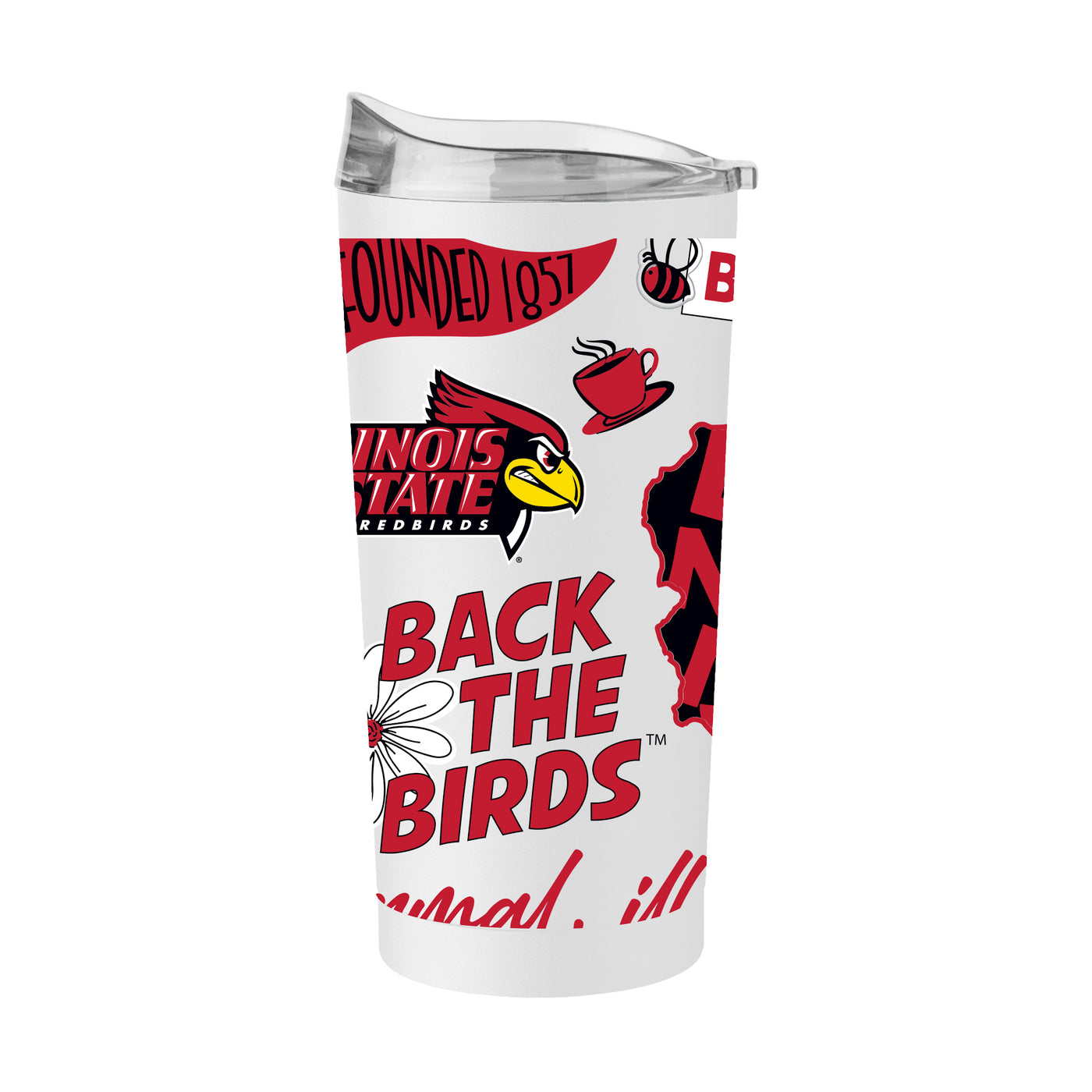 Illinois State 20oz Native Powder Coat Tumbler