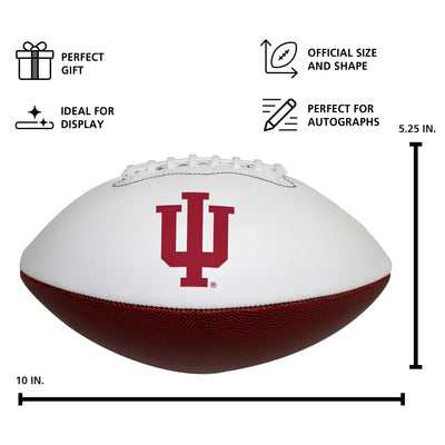 Indiana Official-Size Autograph Football - Logo Brands