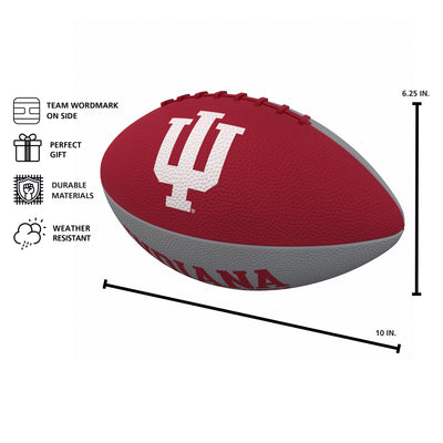 Indiana Pinwheel Junior Size Rubber Football