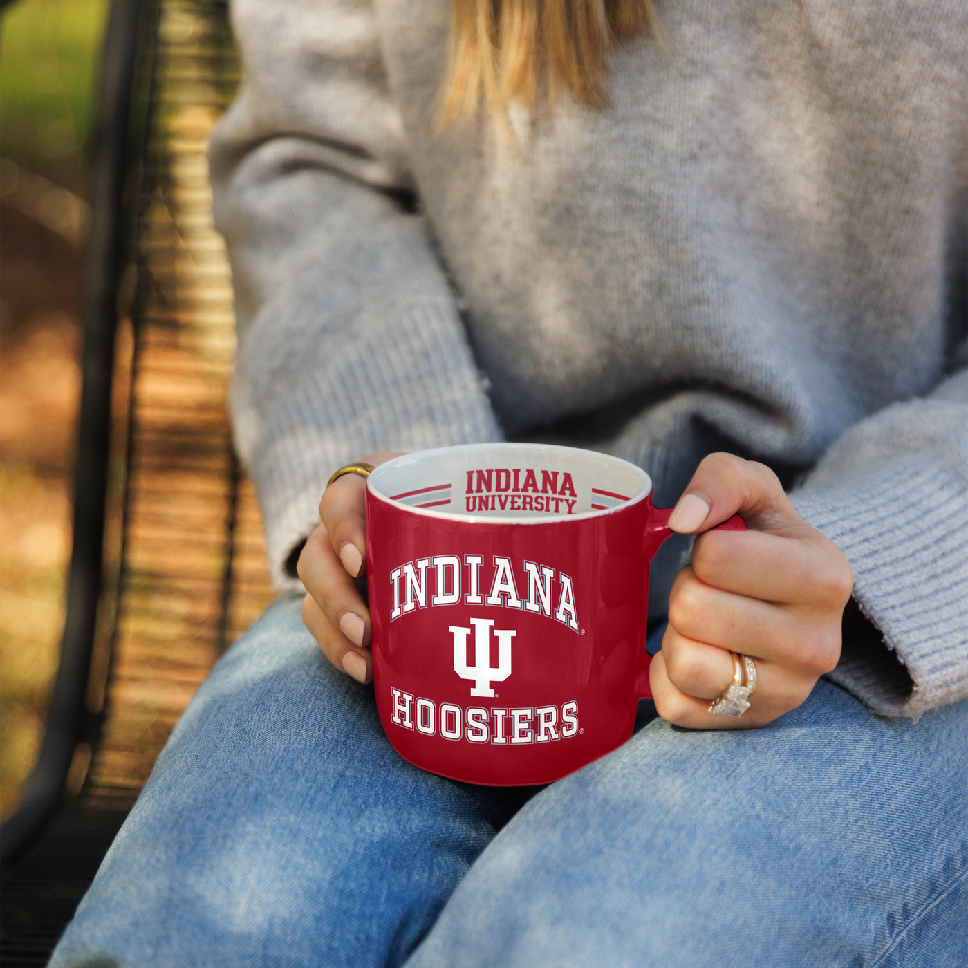 Indiana 15oz Stripe Mug - Logo Brands